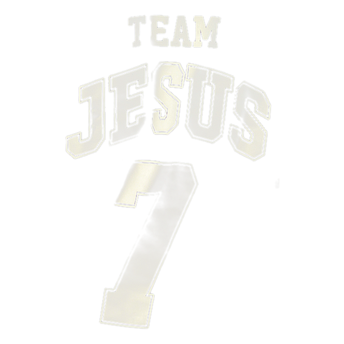 Arte completa Team Jesus · 7 em fundo transparente