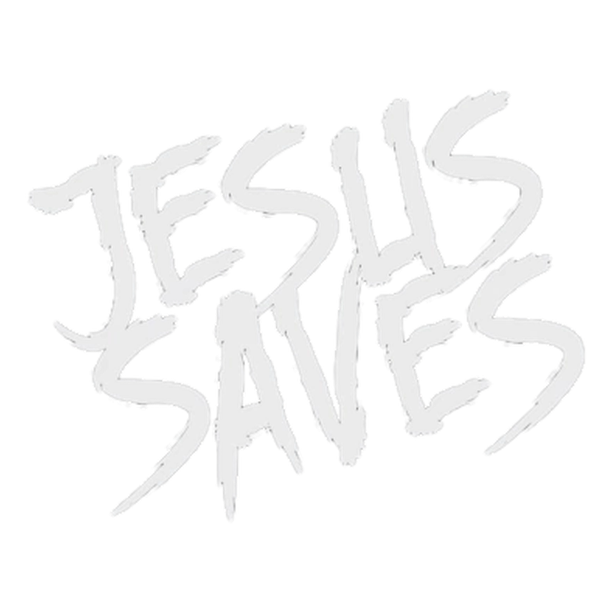 Arte completa Jesus Saves M-1 em fundo transparente