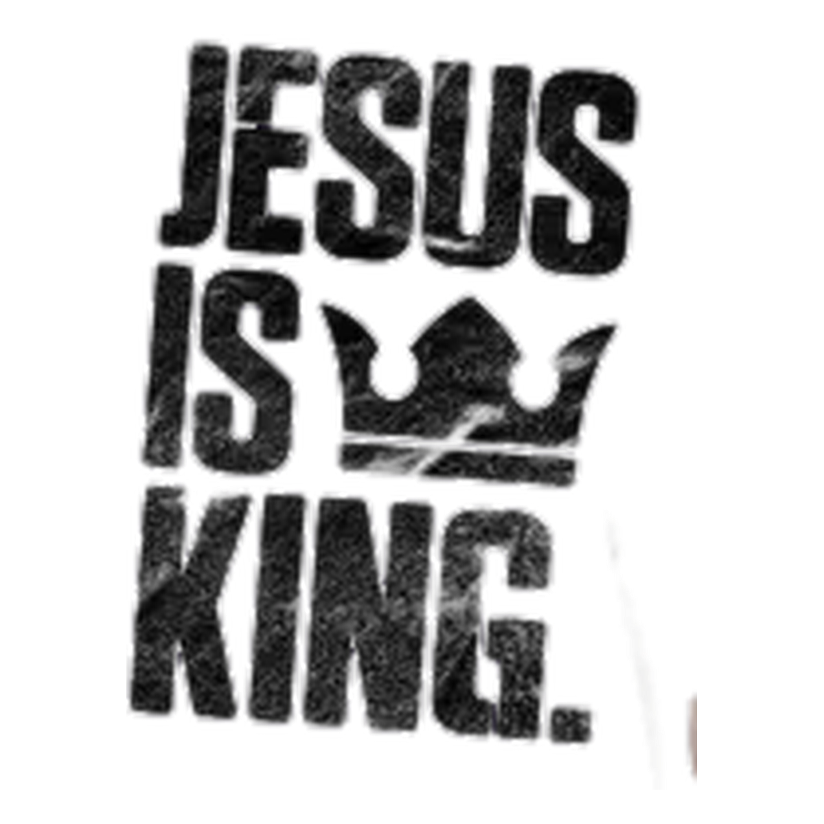 Arte completa Jesus Is King M-2 em fundo transparente