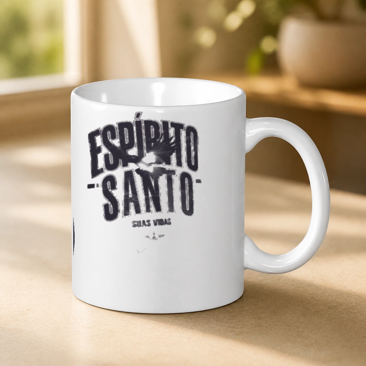Caneca 325 ml Espírito Santo em cena de uso no Brasil