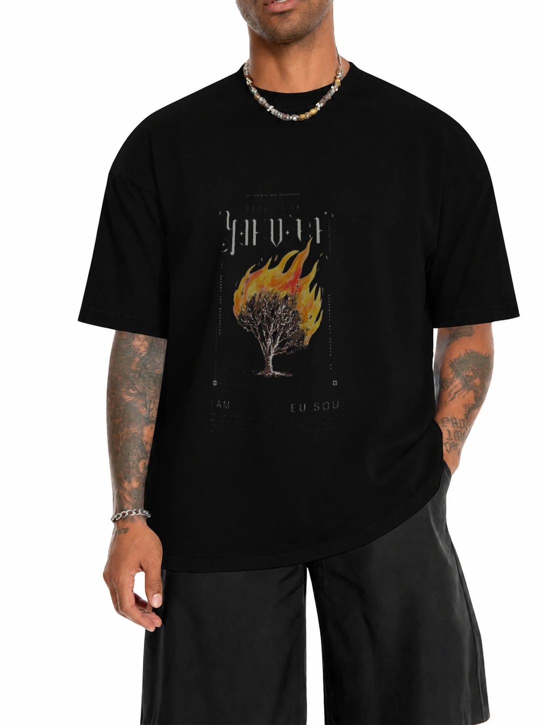 Camiseta 180g Êxodo 3:14 · Yahweh | Fé que Veste