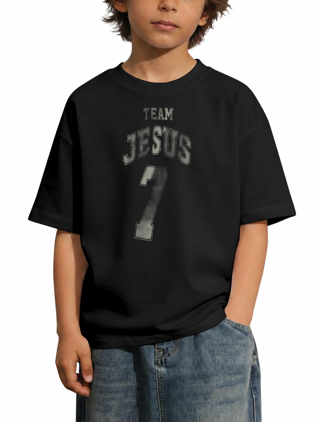 Camiseta infantil 180g Team Jesus · 7 | Fé que Veste