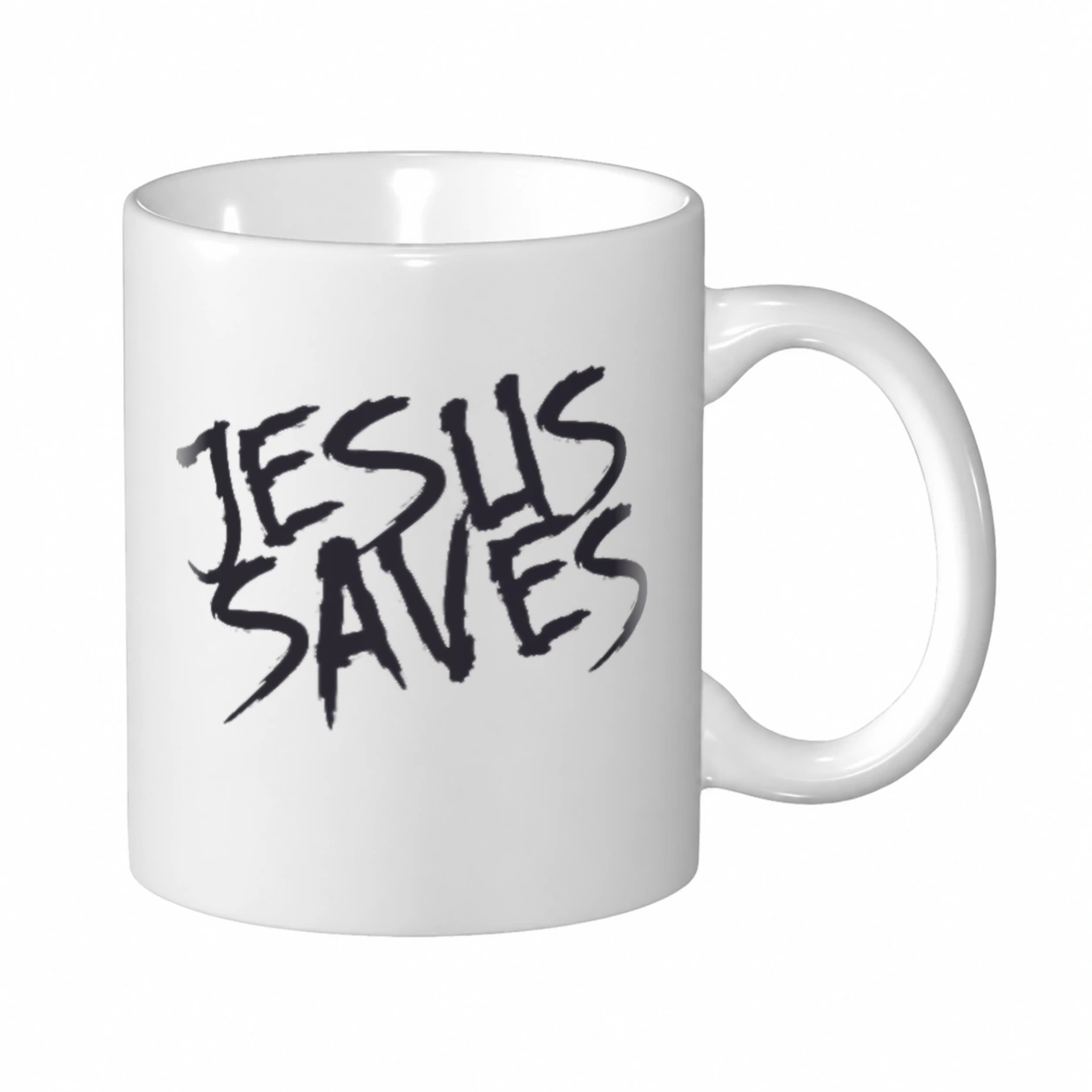 Caneca 325 ml Jesus Saves M-1 | Fé que Veste
