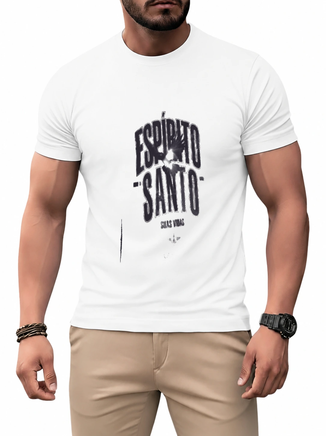 Camiseta dry Espírito Santo | Fé que Veste