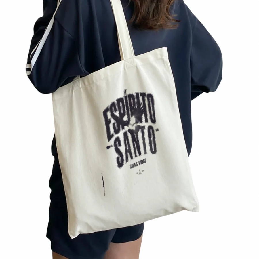 Ecobag de algodão Espírito Santo em mockup frontal