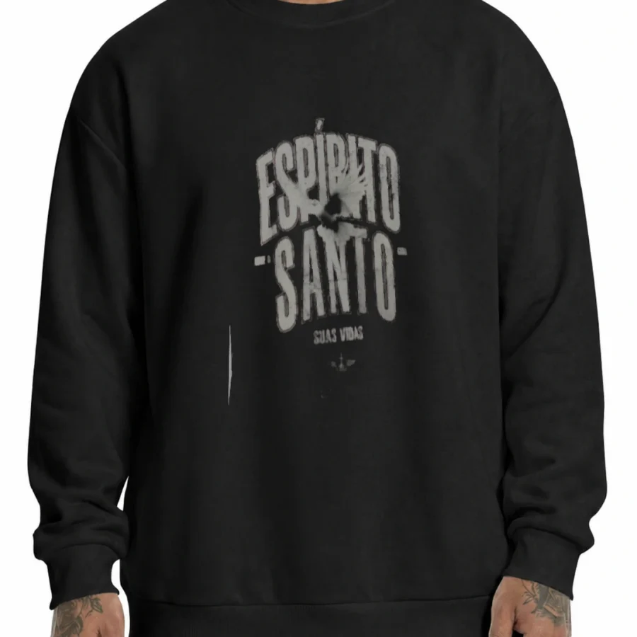 Moletom 320g Espírito Santo em mockup frontal