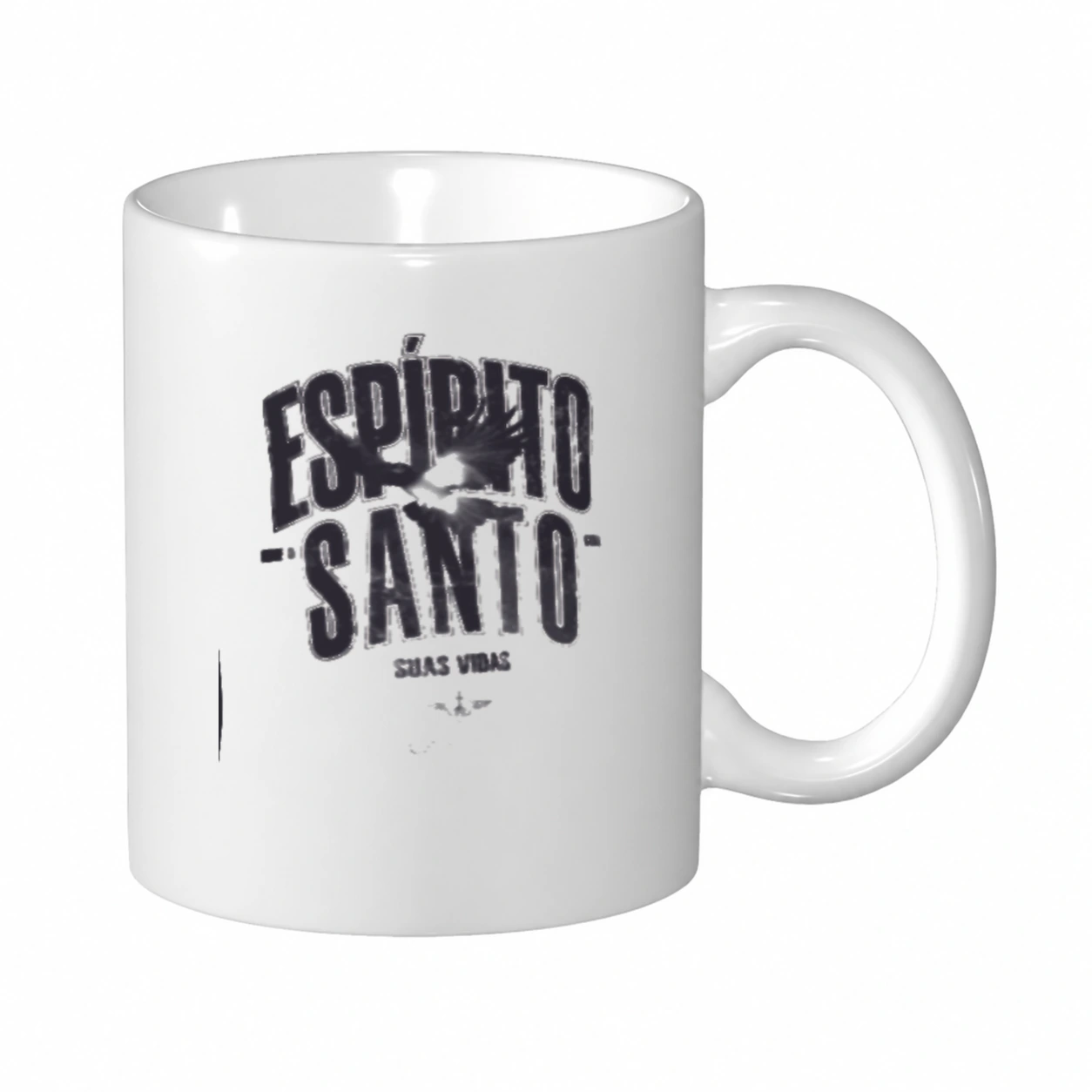 Caneca 325 ml Espírito Santo em mockup frontal
