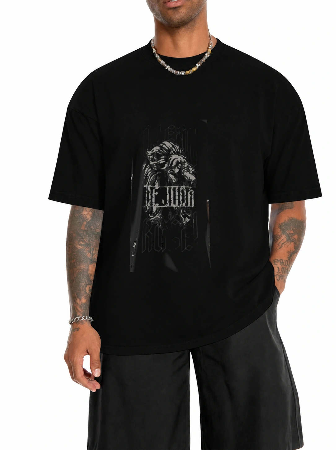 Camiseta 180g Leão de Judá · Yeshua | Fé que Veste